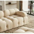 thumbnail image 5 of Indecor Home Modular Sectional Sofa Modern Velvet Loveseat Sofa with Ottoman Convertible Sofas for Living Room Tan, 5 of 5