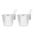 thumbnail image 3 of 2Pcs Mesh Pasta Baskets Noodles Pasta Baskets Stainless Steel Strainers Mesh Filter Baskets, 3 of 7