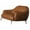 Brown, variant on ACME Leonia Upholstery Loveseat with Sloped Arms in Cognac Brown Leather