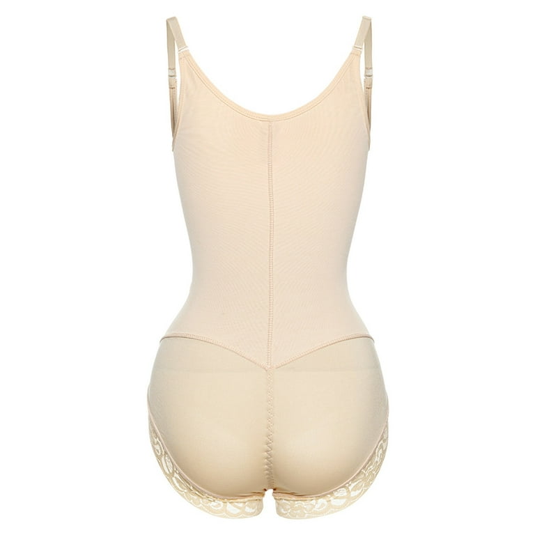 SKIMLOWY Bodysuit for Women Tummy Control Shapewear 0147 (S, Beige