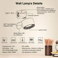 thumbnail image 4 of TFixol LED Sconces Wall Mounted Cordless USB Rechargeable 3 Color Temperatures, 4 of 7