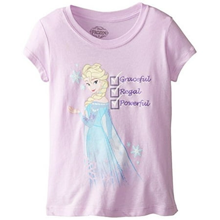 - Disney Little Girls' Frozen Im Pretty Cool Short Sleeve T-Shirt, Lilac, 5/6