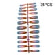 thumbnail image 5 of Guardurnaity 24 piezas de uñas postizas, superficie brillante, diseño de ataúd, estilo degradado a presión, puntas de uñas artificiales largas, Arte de uñas ch02 Guardurnaity CE012056-02, 5 of 6