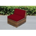 thumbnail image 2 of Ohana 8 Piece Outdoor Wicker Patio Furniture Sectional Conversation Set - Mixed Brown Wicker, 2 of 2