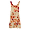 thumbnail image 4 of Ruyang Hawaiian Midi Dresses for Girls Flower Printed A Line Swing Jumper Skirts Summer Boho Beach Vacation Casual Sundress, 4 of 4