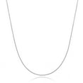 thumbnail image 1 of Ariana Lucci 14K White Gold Filled Italian Thin Cable Chain Necklace for Women and Men 1.5mm, Made in Italy, Non Tarnish Classic Rolo Belcher Chain, 22", 1 of 7