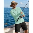 thumbnail image 2 of COOFANDY Mens Hoodies Summer Long Sleeve Rash Guard Shirts Lightweight Sun Protection Shirts for Fishing, 2 of 5
