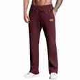 thumbnail image 4 of COSFO Straight Sweatpants for Men Casual with Pockets Solid Workout Trousers Elastic Waist Open Bottom Loose Fit Drawstring Men Trousers, 4 of 4