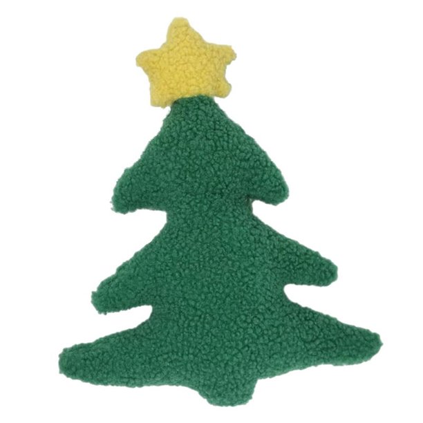 Almohada de Árbol de Navidad, Cojín de Decoración Navideña Suave, Almohadas de Árbol de Peluche Rellenas para Decoración del Hogar