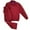 Maroon, variant on Men's casual Tracksuit plain season round Matching&nbsp;Outfit