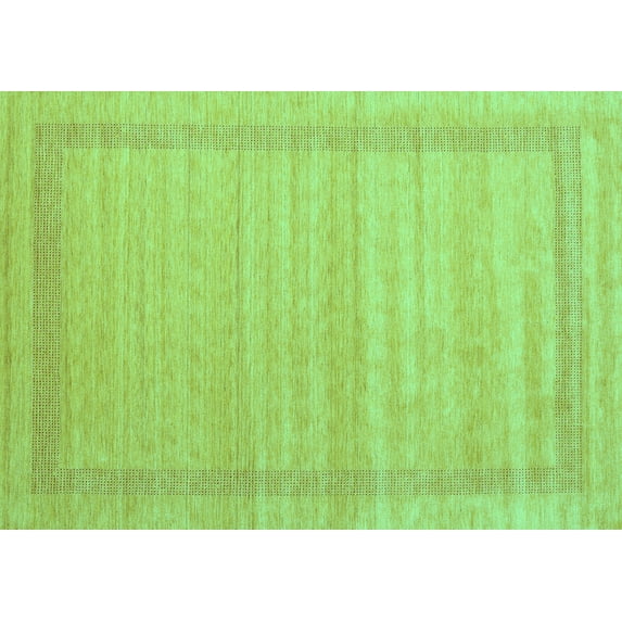 Ahgly Company Indoor Rectangle Abstract Turquoise Blue Contemporary Area Rugs, 7' x 10'