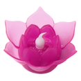 thumbnail image 2 of La Plástica de de Loto Hace El Ornamento Budista Del Escritorio Del Soporte de La Púrpura Macarena Luz de vela flotante LED, 2 of 8