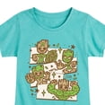 thumbnail image 3 of Marvel Guardians of the Galaxy - Groot Characters - Toddler And Youth Girls Fitted Short Sleeve Graphic T-Shirt, 3 of 5