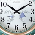 thumbnail image 3 of Eyotto 16" Indoor Outdoor Clock, Waterproof Wall Clock with Thermometer Hygrometer, Silent Non-Ticking Battery Operated Wall Clock for Home Decor, Patio, Garden, 3 of 6