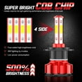 thumbnail image 2 of 6PCS LED Headlight Kit H7&H7&9005/9006 High/Low Beam + Fog Light Bulbs Plug&Play, 2 of 11