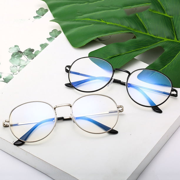 Gafas para miopía, montura redonda retro artística para gafas de estudiante, 100-600 grados