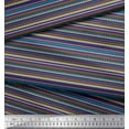 thumbnail image 2 of Soimoi Cotton Voile Fabric Stripe & Triangle Geometric Print Fabric by The Yard 56 Inch Wide, 2 of 3