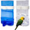 Micaloco Birds Automatic Water Dispenser Parrots Feeder Parrot Water Dispenser Drinker and Feeder Parrot Feeder Bowl for Birds Cockatiels 2pcs