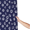 thumbnail image 3 of Shower Curtain, Navy Abstractly Waterproof Fabric Plastic Shower Curtain, Drying Fast Bathroom Curtain with 9 Buttonholes, Ruffle Shower Curtain 60x72in, 3 of 8