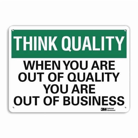 Safety Sign, 10 in H, 14 in W, Plastic, English, U7-1324-NP_14X10