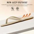 thumbnail image 5 of Flip Flops for Women Thong Flat Sandals Lightweight Minimalist Non-Slip Memory Foam Sole Open Toe Casual Vacation Daily Essentials Classic Beach Slippers, 5 of 7