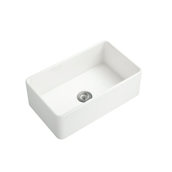 Inch White Farmhouse Sink Deep Apron Sink Undermount Farmhouse Kitchen Sink Single Farm Sink