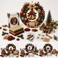 thumbnail image 2 of Clearance! Christmas 3D Fabric Poke Wreath DIY Kit for Adults & Beginners , Holiday Gift for Home Hanging Decor (Bell), 2 of 7