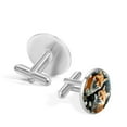 thumbnail image 3 of Fox Men's Stainless Steel Cufflinks for Suits and Dress Shirts Ideal for Formal and Business Occasions, 3 of 6
