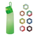 thumbnail image 1 of Botella de 700 ml, juego de botella de agua actualizada con pajita para beber de 7 cápsulas, botella de agua para exteriores, 1 of 3