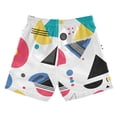 thumbnail image 7 of FORMRS Boys Swim Trunks Quick Dry Mesh Liner Boardshorts Sizes XS-XL, Black Retro Pattern, 7 of 7