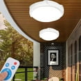 thumbnail image 6 of Solar Ceiling Light, 5000LM Solar Lights Indoor Outdoor, Brighter Solar Shed Lights with Remote Control, Cool White/Warm White Switchable Solar Pendant Light for Barn, Porch, Patio, Gazebo, 6 of 6