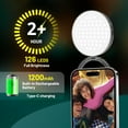 thumbnail image 3 of Magnetic Selfie Light, LED Fill Light Compatible with Magsafe, LED Selfie Ring Light Included Sticky Ring for Phones, for Selfies/Photography/TikTok/Zoom Calls/Video Conference, Gray, 3 of 8