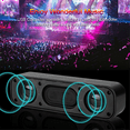 thumbnail image 1 of USB Powered Soundbar Desktop Speaker Wired Computer Sound Box for TV Desktop Laptop with 2 Subwoofers Music Player, 1 of 5