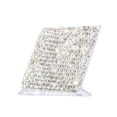 thumbnail image 4 of Rhinestone Business Card Holder Crystal Business Card Holders Bling Business Card Organizer Display Stand for Desktop Desk Office Exhibition, White, 4 of 6