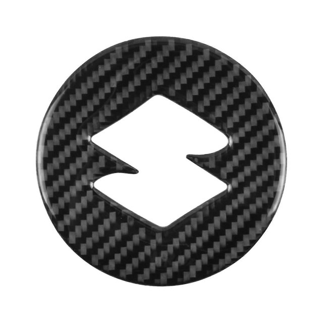1 PCS Carbon Fiber Steering Wheel Center Sticker Cover for Suzuki Jimny nterior Decoration Accessories
