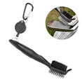 thumbnail image 2 of Golf Brush, Golf Club Brush Golf Club Groove Sharpener Multifunctional Golf Club Cleaner Brush with Nylon Steel Dual Bristles Cleaning Tool, 2 of 7