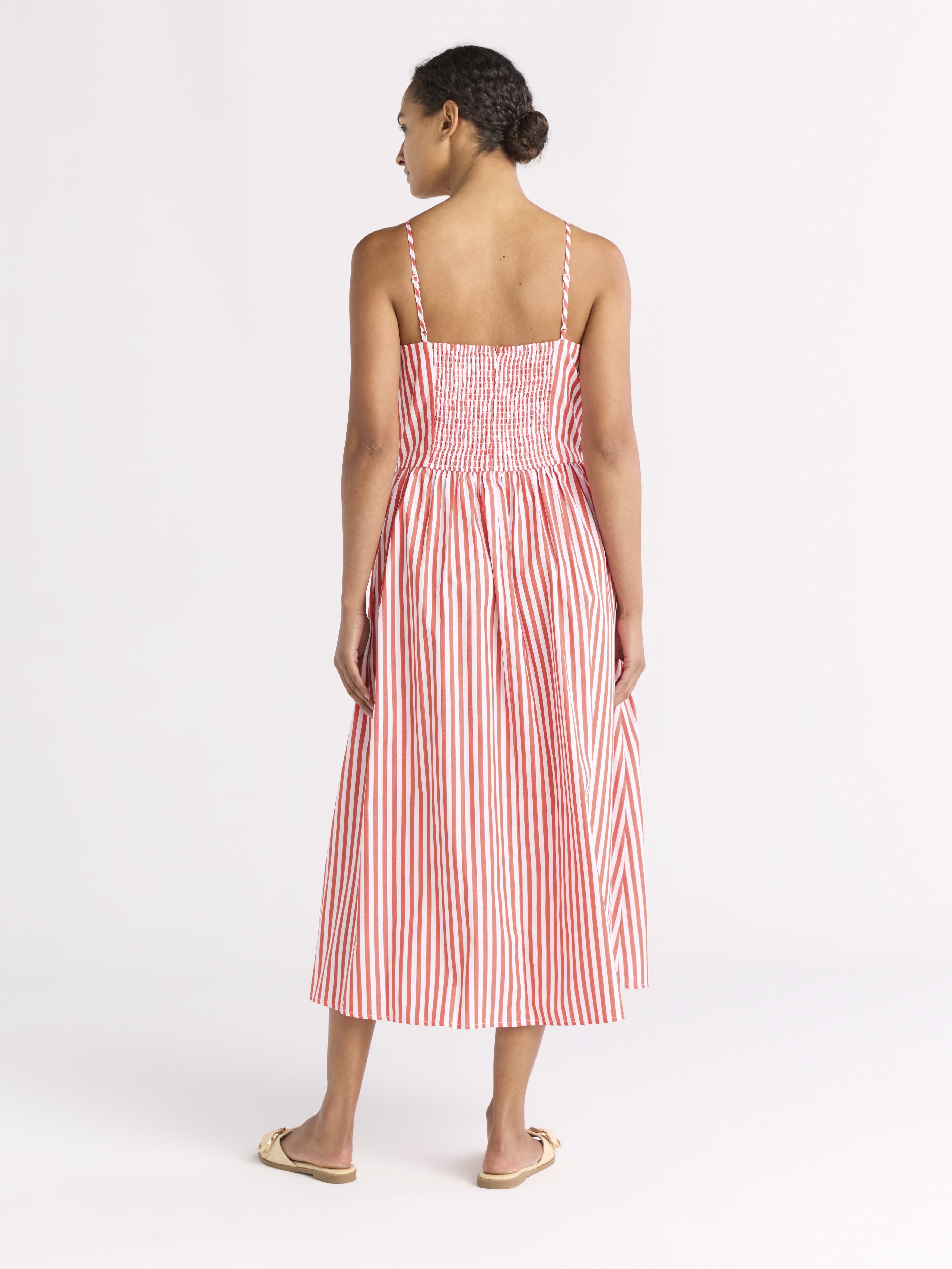 Free Assembly Women's Sleeveless Square Neck Midi Dress, Sizes XS-XXL