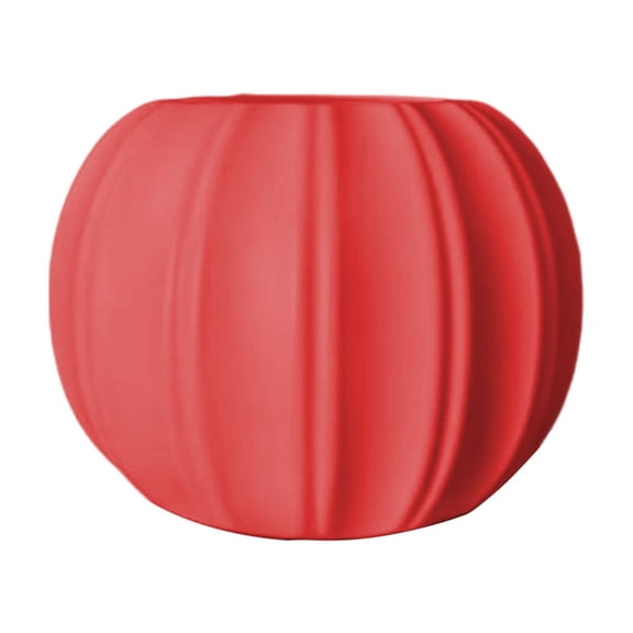 Pumpkin Shaped Flower Pot, Textured Shatterproof Plastic Planters for Fall Halloween Thanksgiving Home Decor
