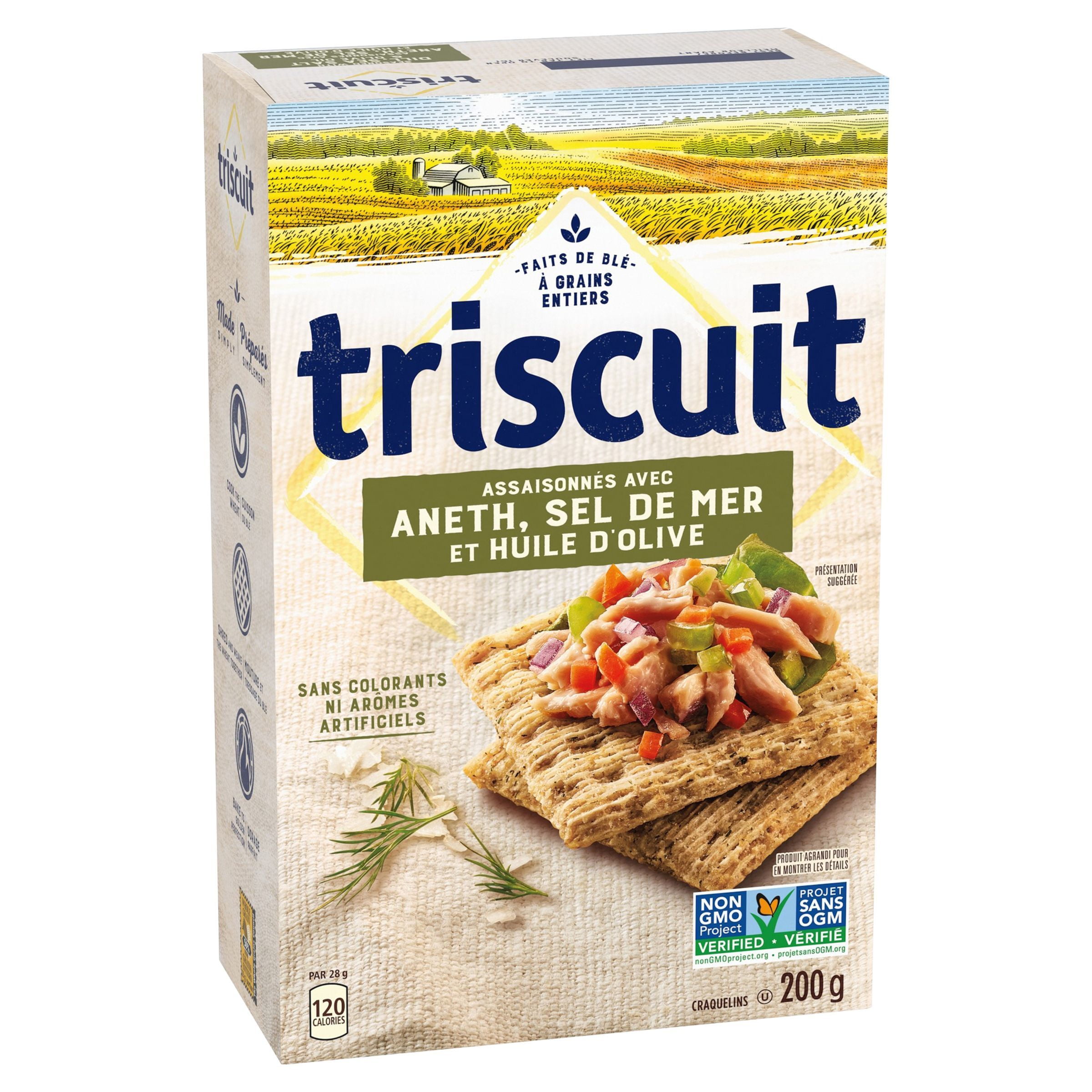 Triscuit Dill Sea Salt & Olive Oil Snacking Crackers, 200 g
