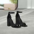 thumbnail image 2 of Sandalias de Tacón con Punta Abierta Trenzadas para Mujer DREAM PAIRS, 2 of 6