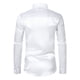 thumbnail image 3 of Blusa y camisa de manga larga con cuello vuelto para hombre, estilo casual, a la moda, de un solo color, con botones y cuello vuelto, blusa de manga larga para hombre., 3 of 8