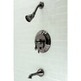 thumbnail image 2 of Kingston Brass NB36300ACL American Classic Single-Handle Tub and Shower Faucet, Black Stainless Steel, 2 of 2