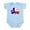 Sky Blue, variant on CafePress - Texas Flag Shamrock Shamrock Infant Bodysuit - Baby Light Bodysuit, Size Newborn - 24 Months