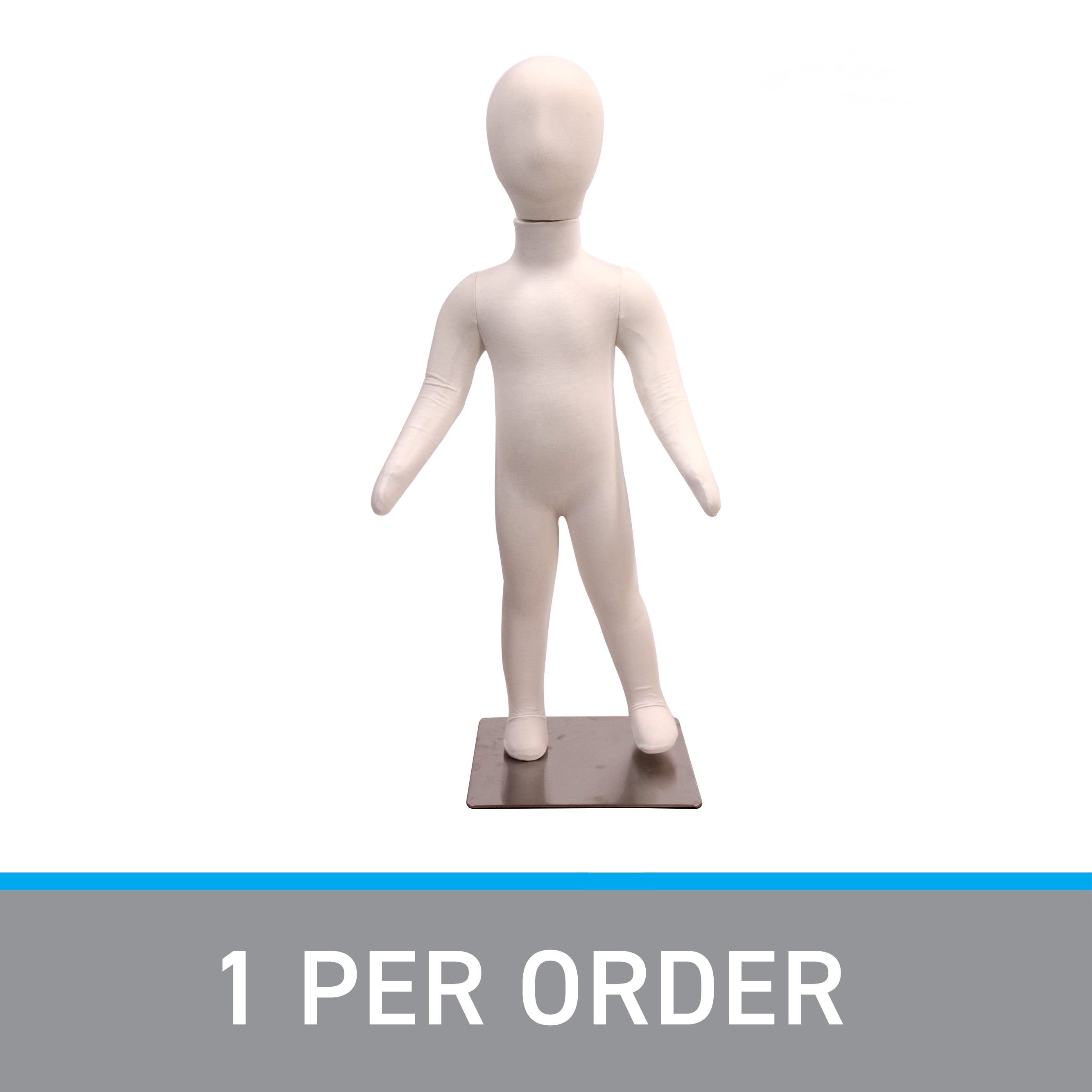 SSWBasics Small Youth Flexible Mannequin (1 Year) - 30½" With Head 24½" Without Head  - With Base
