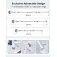 thumbnail image 4 of Electric Spin Scrubber, Cordless Cleaning Brush with High Speed, Adjustable Metal Extension Arm, 4 Replaceable Waterproof Cleaning Heads with 3 Adjustable Angles for Bathroom, Tub, Tile, Floor, 4 of 4