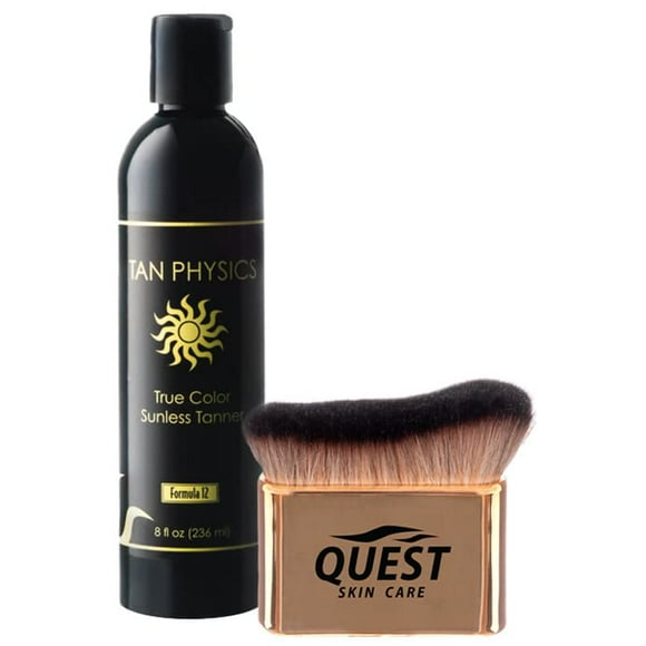Tan Physics True Color Sunless Tanner 8 fl oz w/Self Tanner Brush