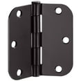 thumbnail image 5 of Design House 6-Pack 3.5" H x .625" Radius Butterfly Interior/Exterior Door Hinges, Matte Black, 5 of 14
