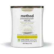Method Dishwasher Detergent Packs, Lemon Mint, 30 Count