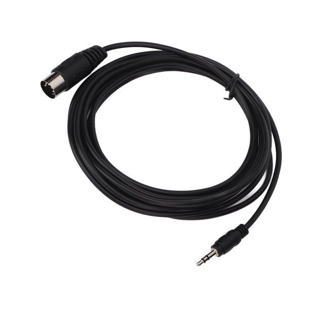 Cable DIN macho de 5 pines a macho de 35 mm cable adaptador DIN de 5 pines a 35 mm de cobre puro resistente a los arañazos de PVC de señal transparente de 98 pies flexible