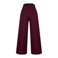 thumbnail image 6 of ABATAB Dress Pants for Women High Waisted Work Pants Business Casual Twill Chino Straight Leg Trousers with Pockets, 6 of 6